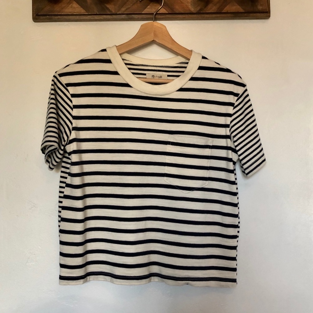 Madewell Stripe Boxy Tee